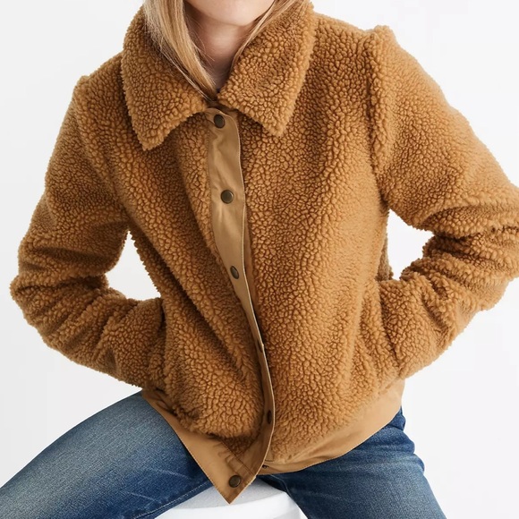 Madewell Sherpa Portland Jacket - Picture 3 of 10